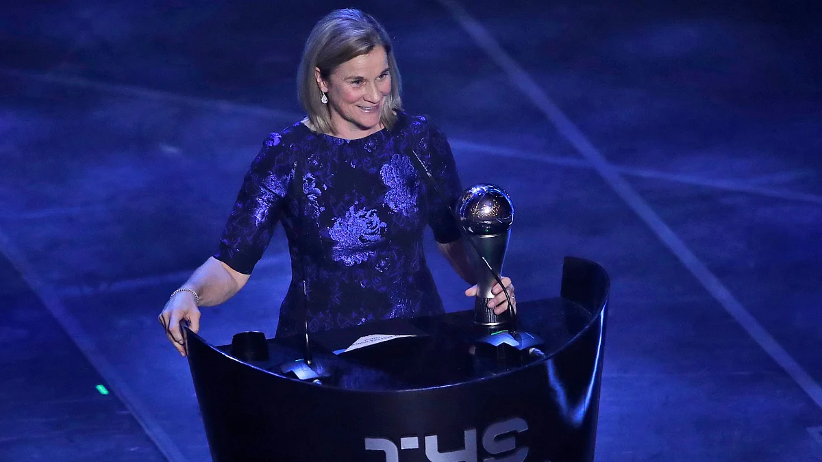 Jill Ellis, then coach of the U.S. women’s soccer team, led the side to back-to-back World Cup successes. (Photograph: AP/PTI)