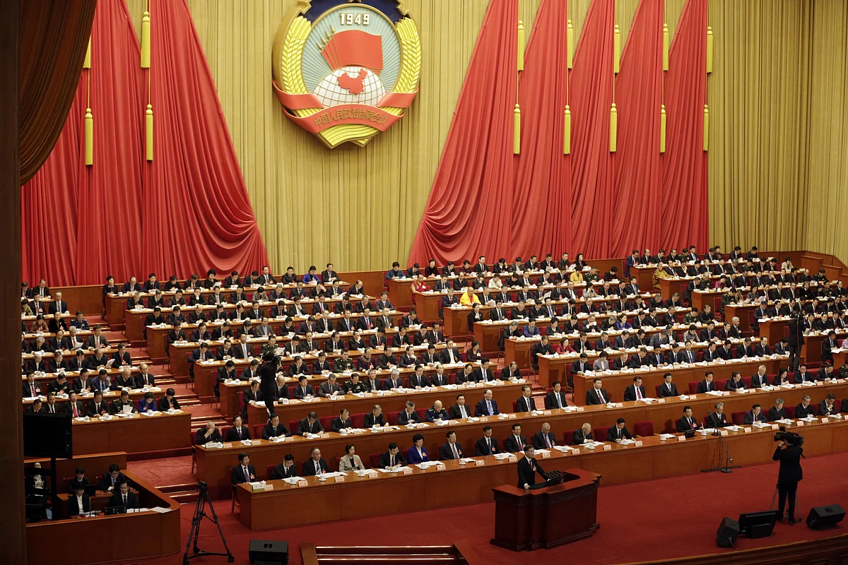 The opening of the second session of the 13th CPPCC in Beijing, on March 3, 2019. (Photographer: Qilai Shen/Bloomberg)