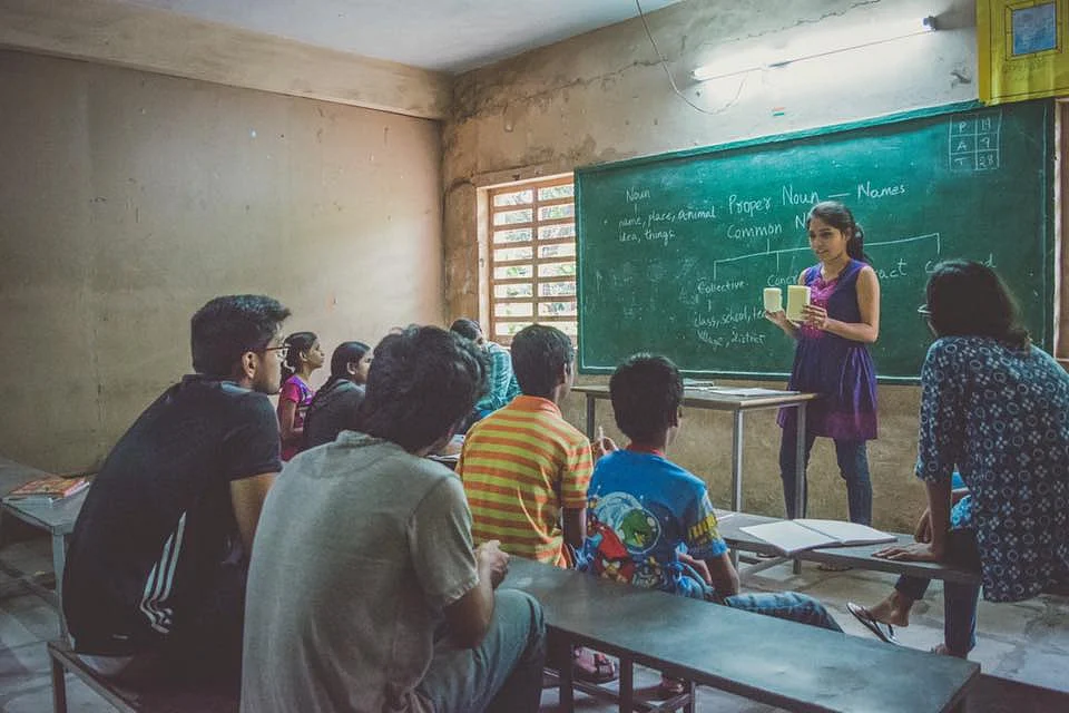 Volunteers strategise teaching programmes at a session in Hyderabad. (Photograph: Make A Difference)
