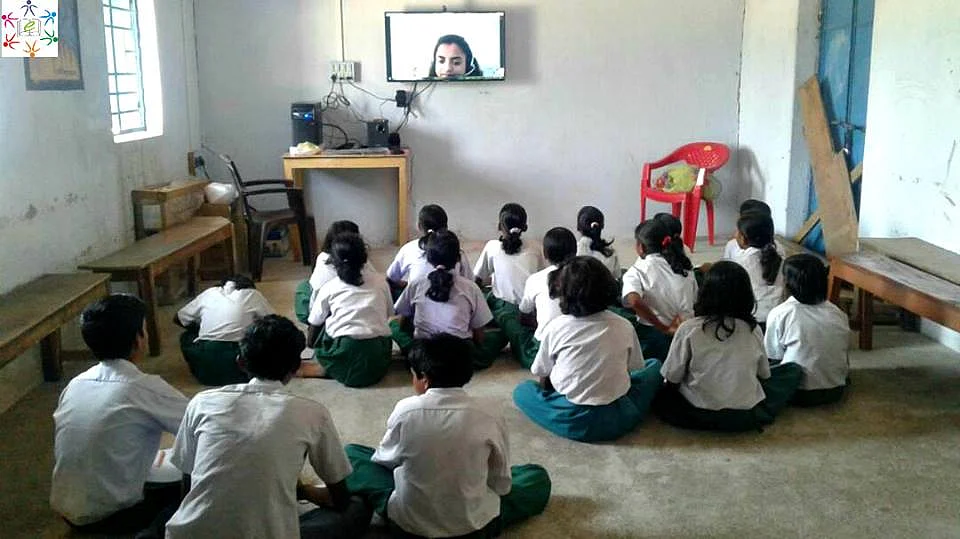 A class in session. (Photograph: eVidyaloka)
