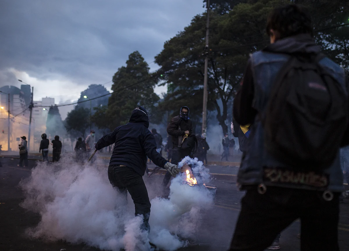 Protesters Parade Police Hostages and Demand IMF Leave Ecuador