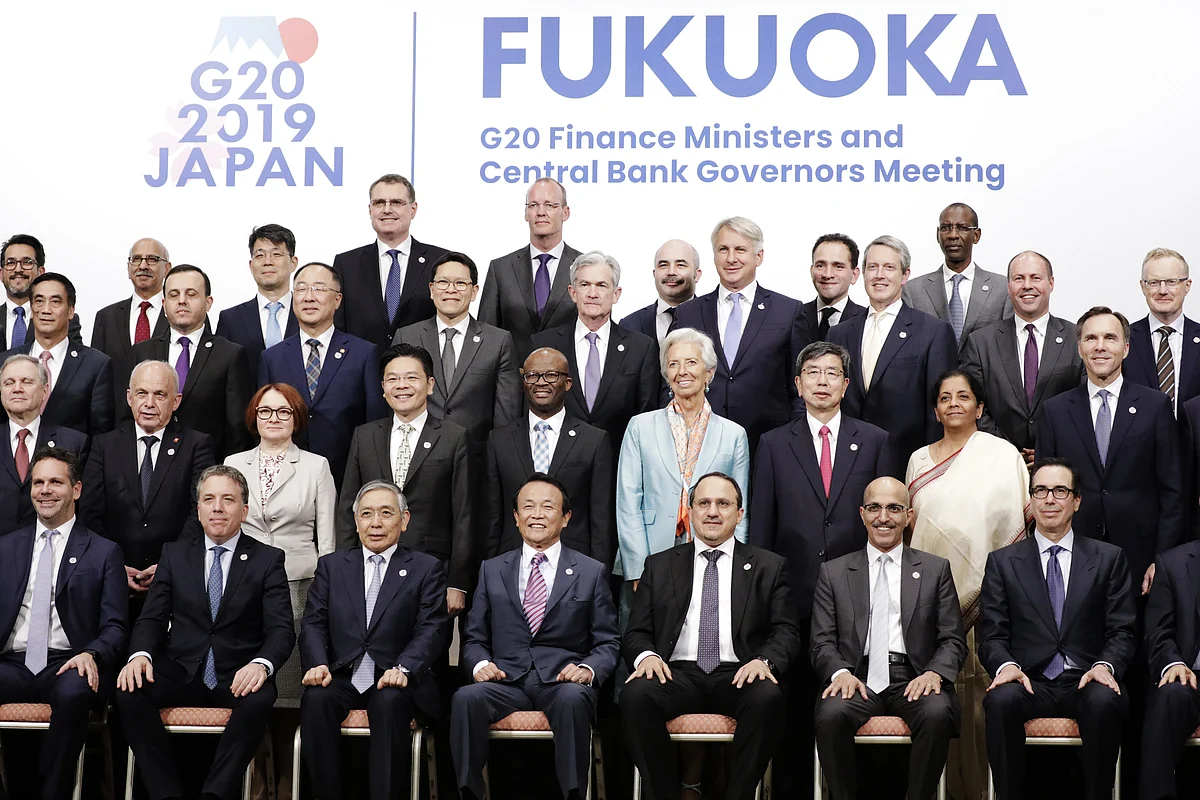 The G-20 finance ministers and central bank governors meeting in Fukuoka, Japan, on June 9, 2019. (Photographer: Kiyoshi Ota/Bloomberg)