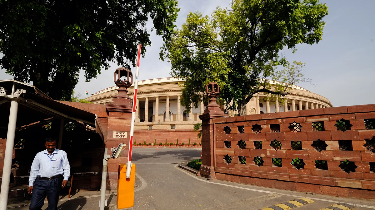 Parliament House in New Delhi. (Photographer: T. Narayan/Bloomberg) 