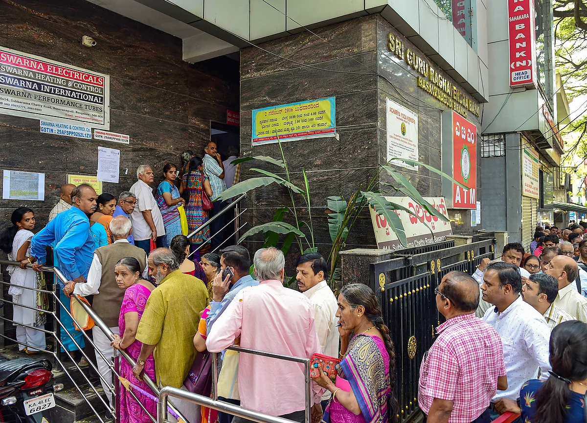 Panic-Stricken Depositors Mill Around Bengaluru Cooperative Bank After RBI Caps Withdrawal Limit