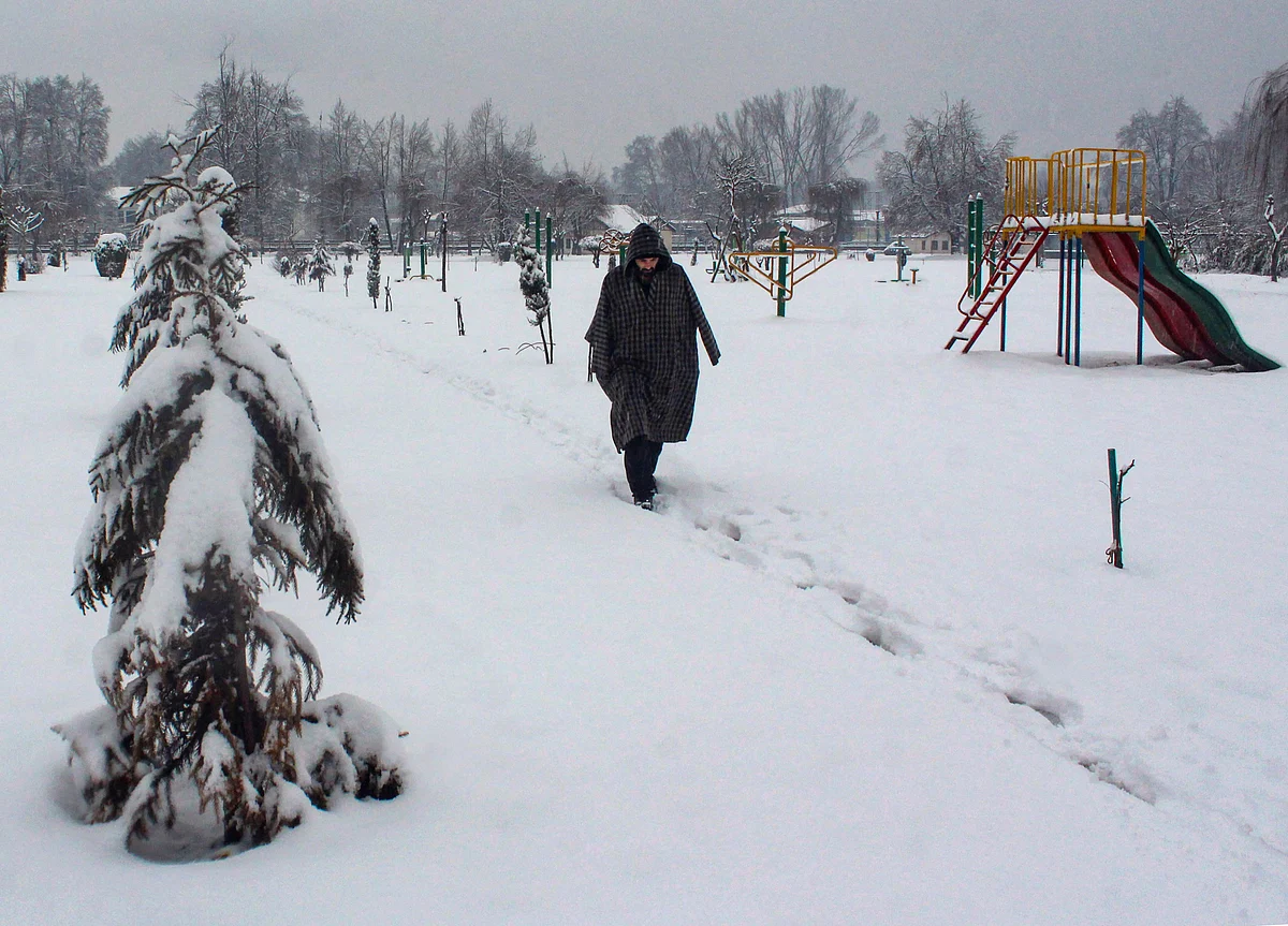 Cold Conditions Persist In North India; Kashmir, Himachal Pradesh Receive Fresh Snowfall
