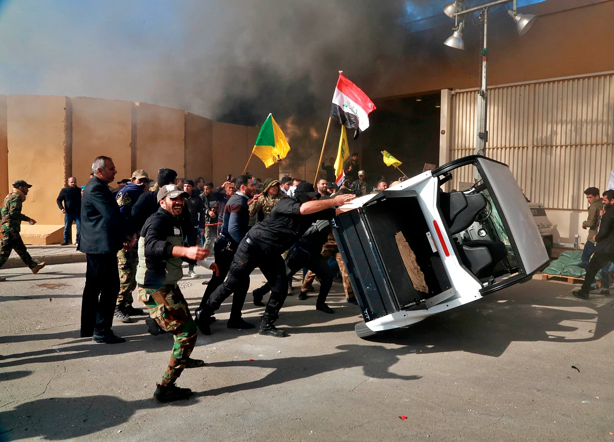 Iran-Backed Iraq Militia Withdraws After U.S. Embassy Attack