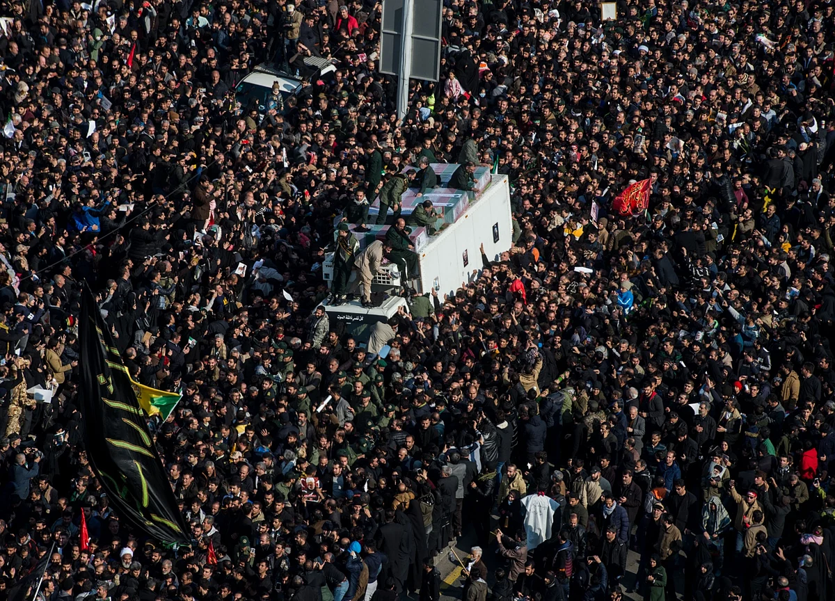 Iran General’s Wake Brings Deadly Stampede and Calls for Revenge