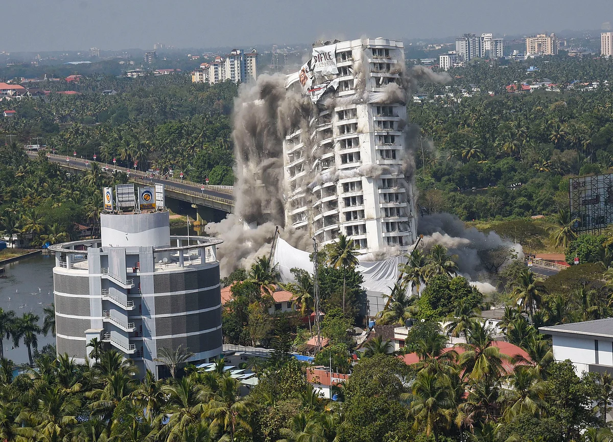 Illegal Apartment Complex In Kerala Brought Down