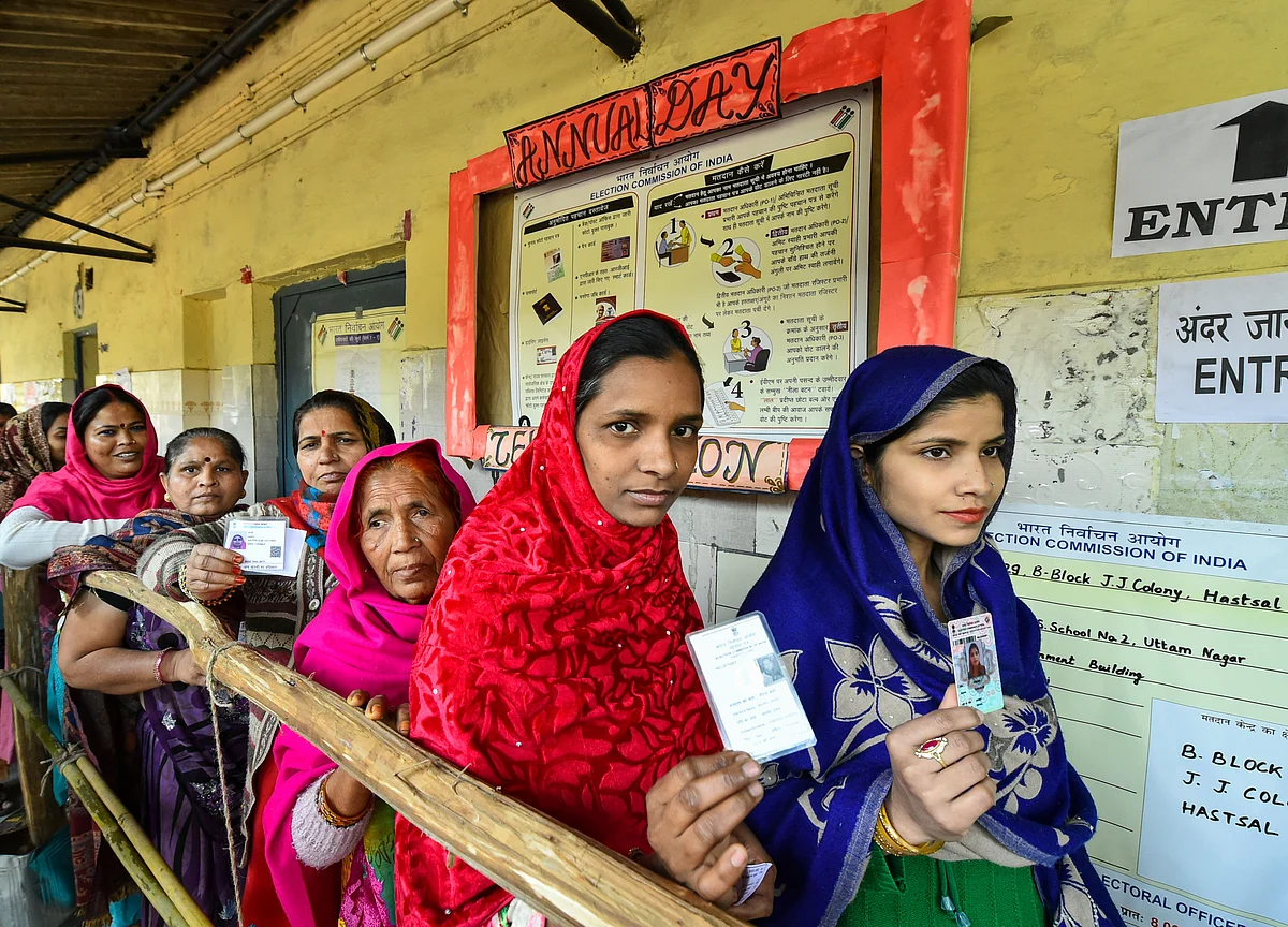 Delhi Assembly Polls: Delhi Records 57% Voter Turnout Till 6 P.M.