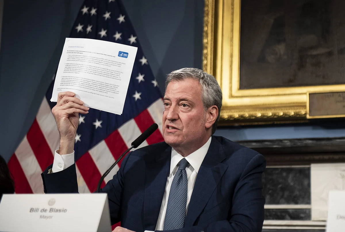 New York City Has One-Third of U.S. Virus Cases, Mayor Says