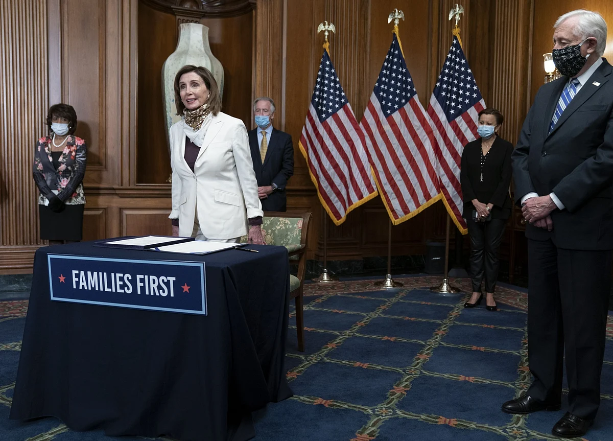 House Overwhelmingly Passes Aid Bill Amid Health Precautions