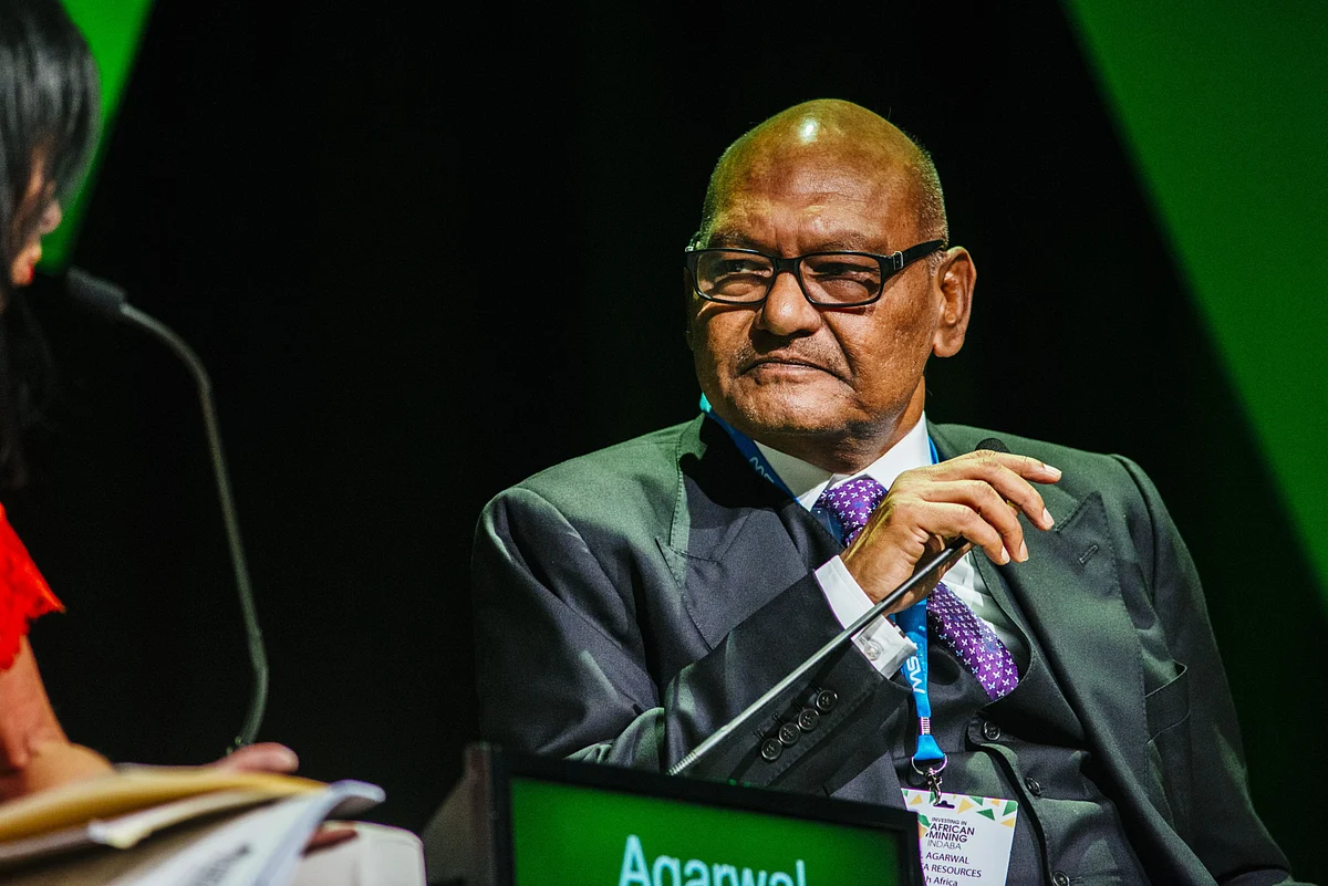 Anil Agarwal of Vedanta Resources looks on during a panel discussion in Cape Town, South Africa. (Photographer: Waldo Swiegers/Bloomberg)