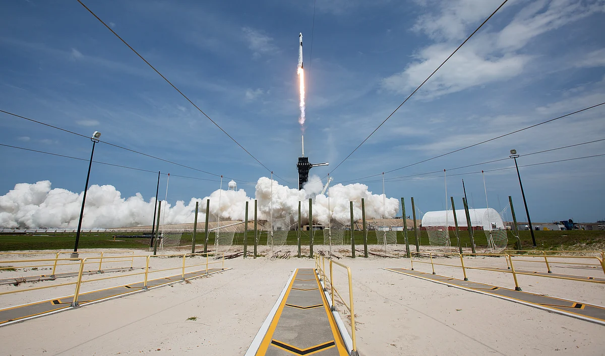SpaceX Astronauts Reach Space Station After Milestone Voyage