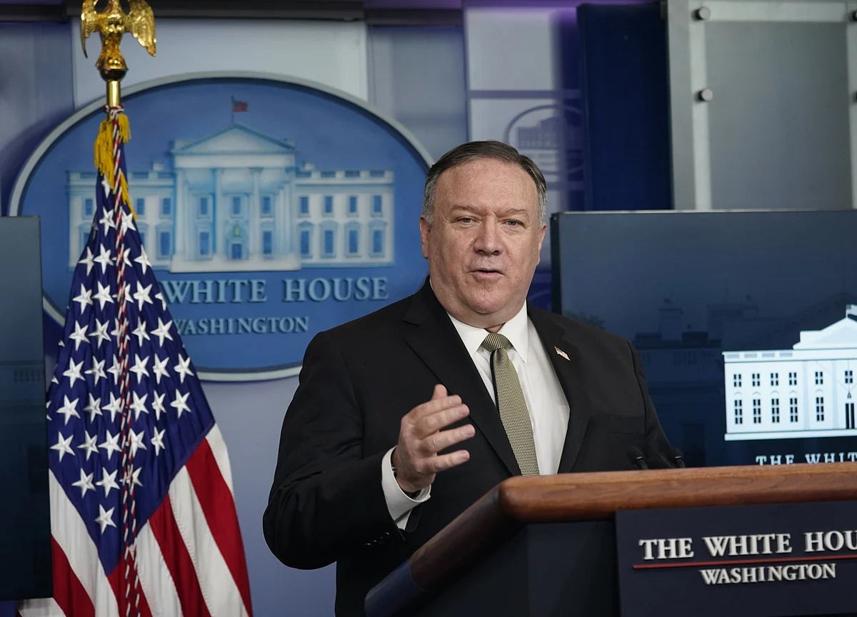 Pompeo Steps Up Criticism of China But Eases Off Wuhan Lab Claim