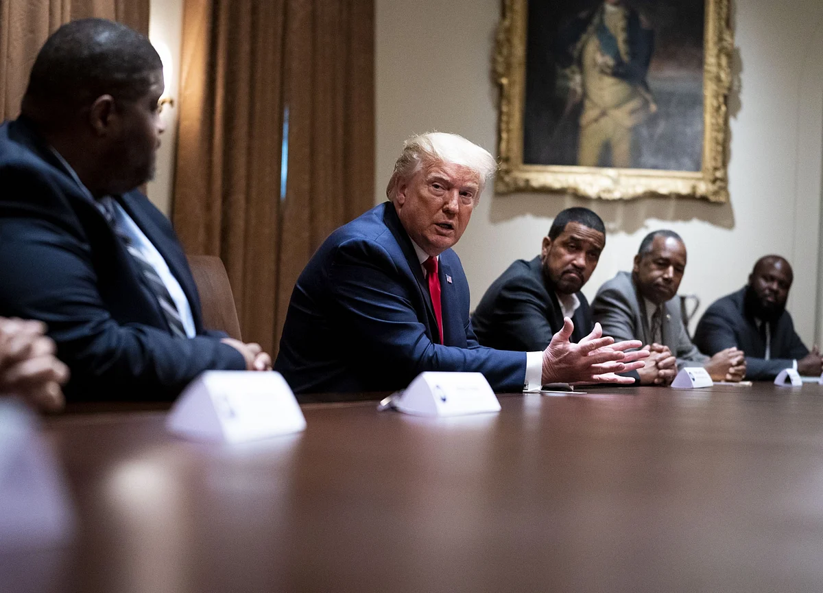Trump Touts Economy as Racial-Justice Fix, Snubs Police Overhaul