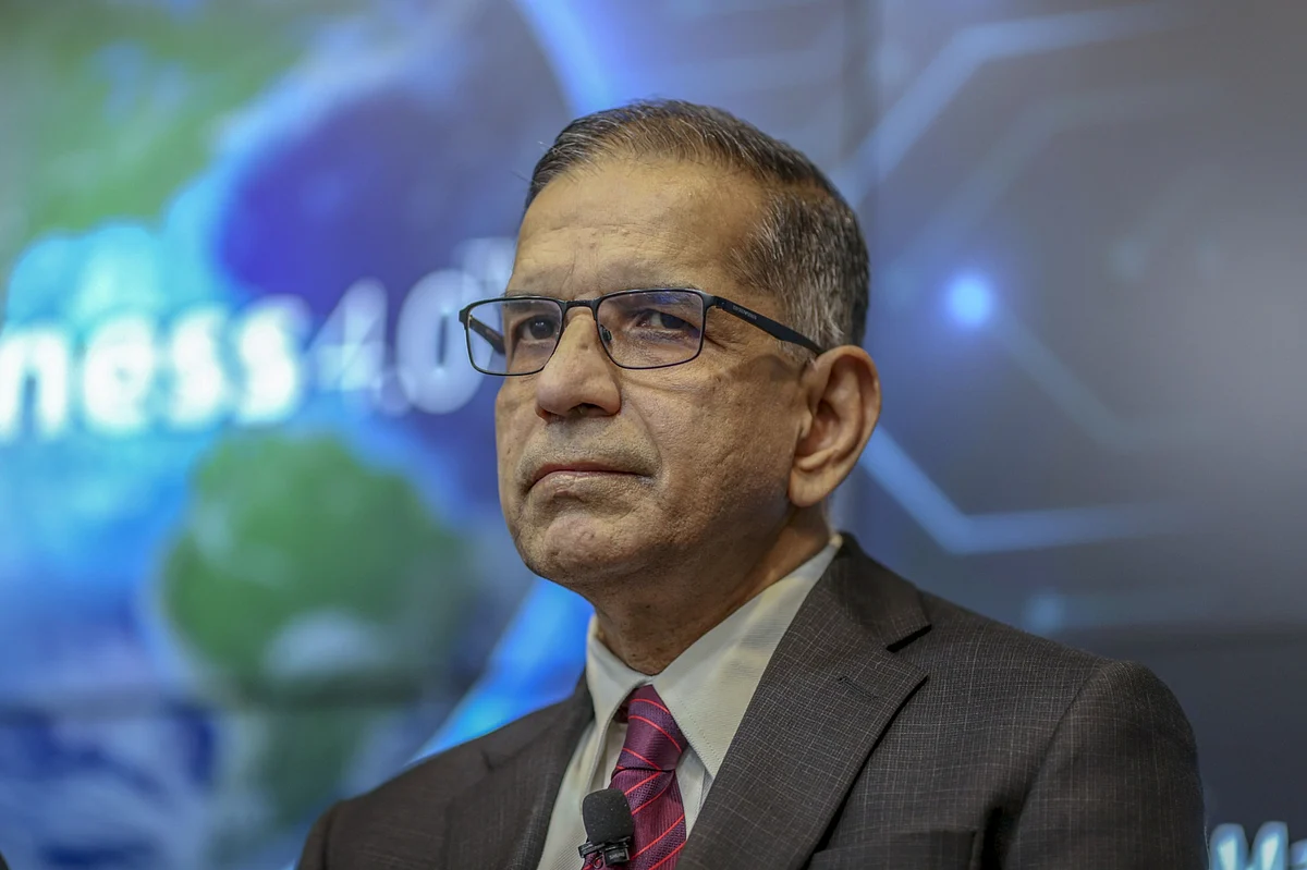 V Ramakrishnan, chief financial officer of Tata Consultancy Services Ltd. (Photographer: Dhiraj Singh/Bloomberg)