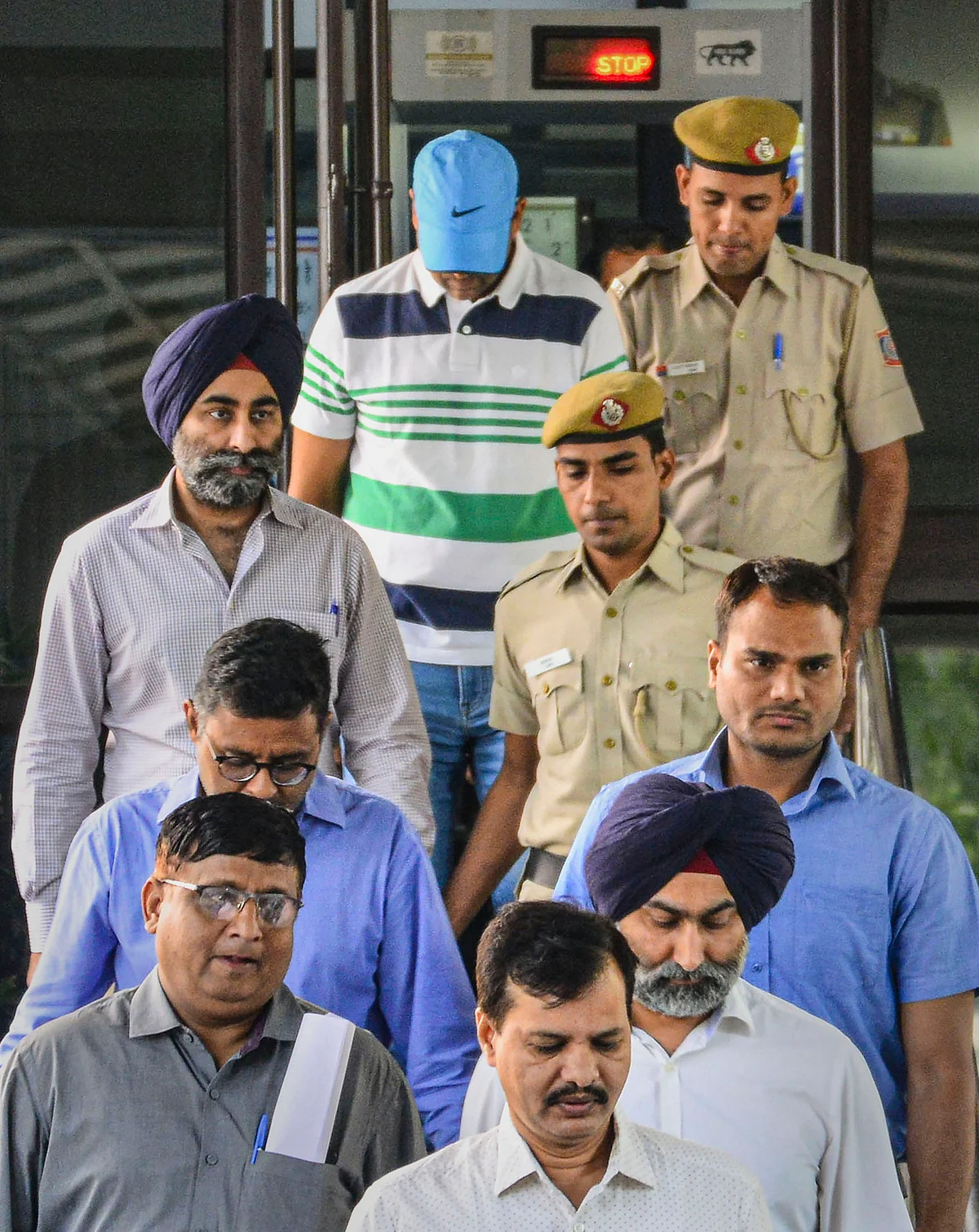 Shivinder Singh, his elder brother Malvinder Singh and three others arrested by the Economic Offences Wing of Delhi Police. (Photographer: Arun Sharma/PTI)