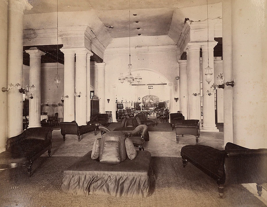 Secunderabad Club interiors, on Dec. 31, 1890. (Image: British Library)