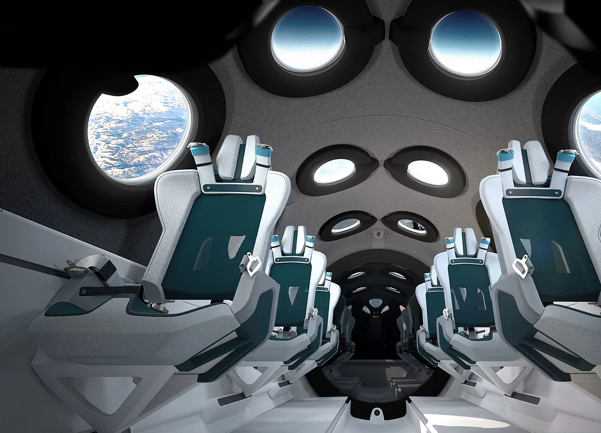 Virgin Galactic Unveils a Spaceship Cabin Fit for the Very Rich
