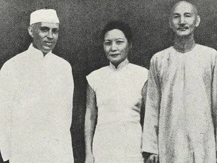 Jawaharlal Nehru with Generalissimo and Madame Chiang Kai-shek. (Photograph: NMML/Government of India)