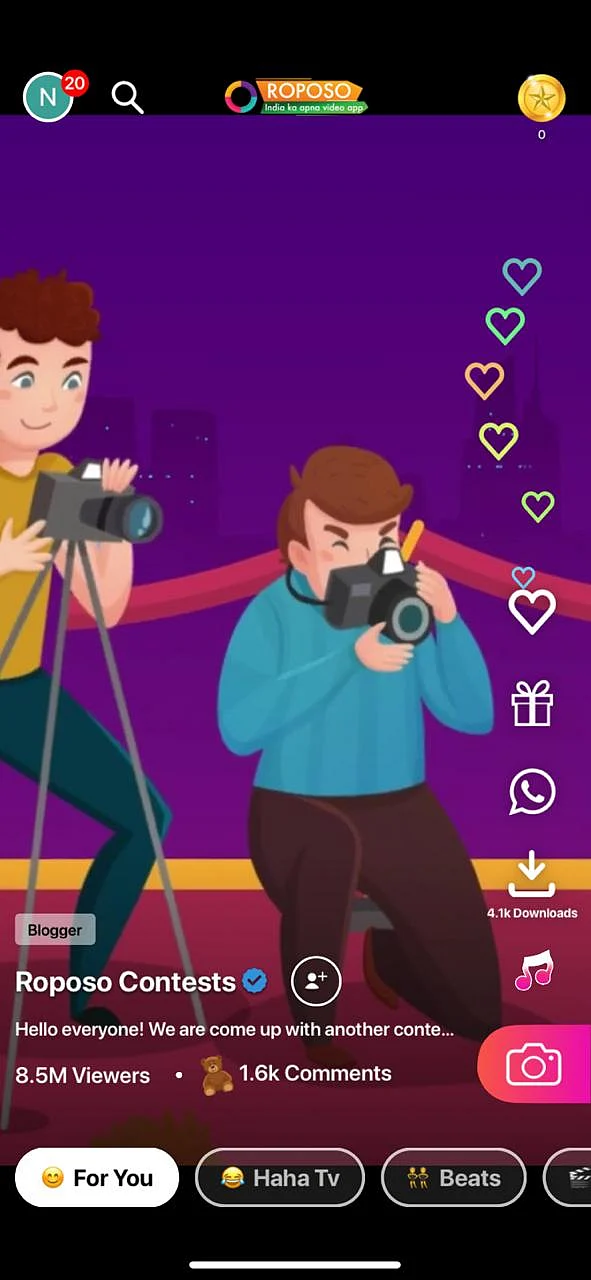Roposo App. 