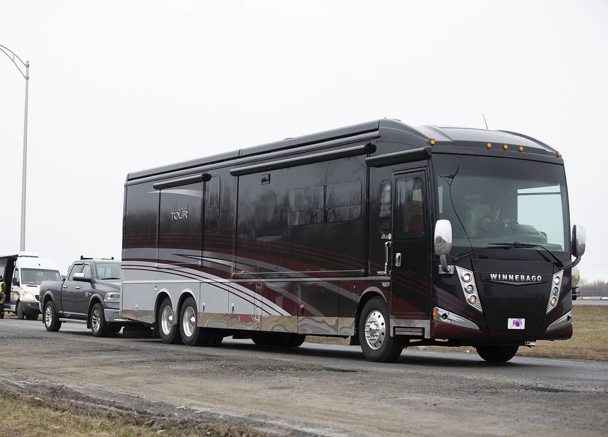 Want a Glam Rock Road Trip? Rent a Concert Tour Bus as Your RV