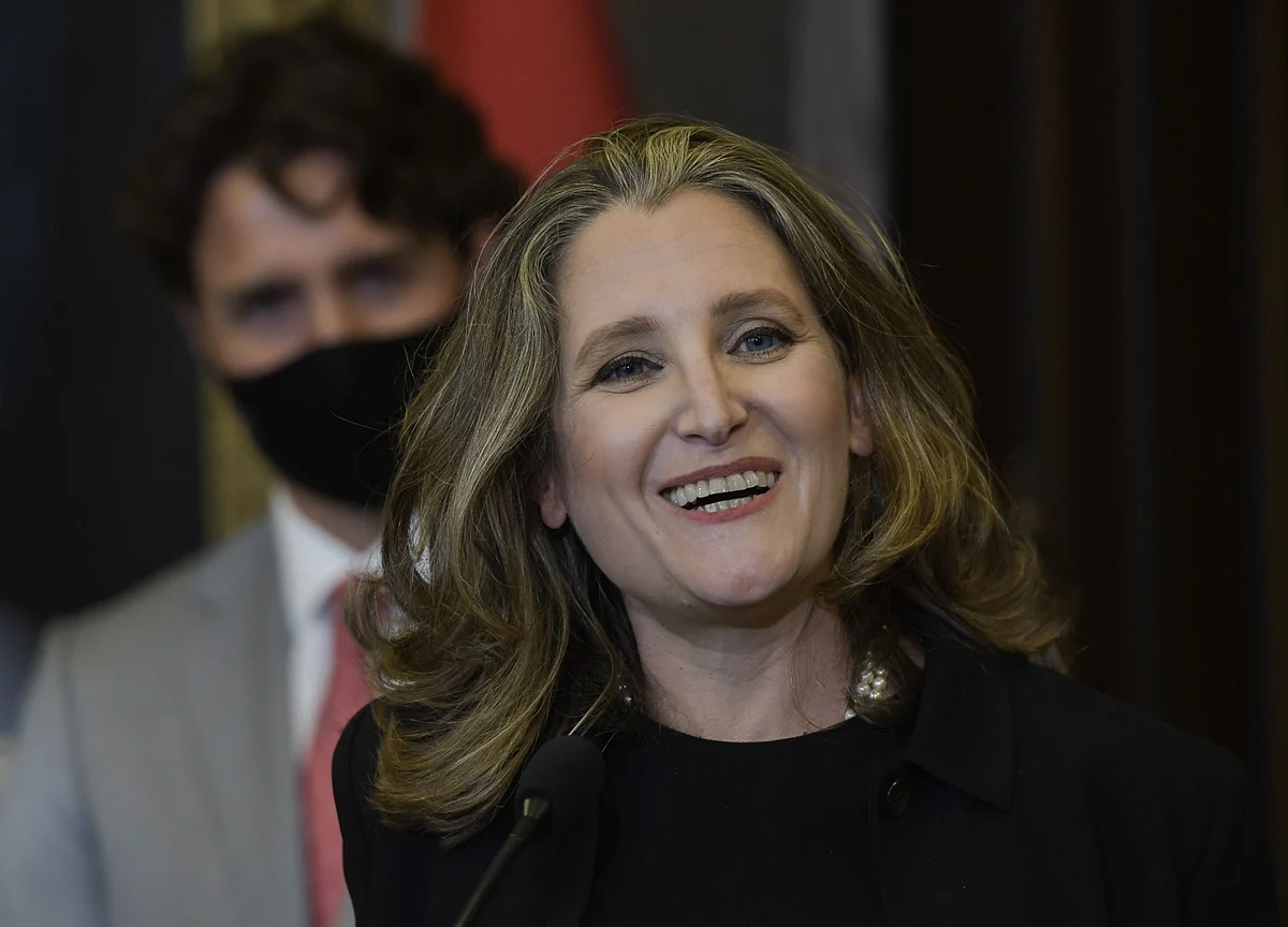 Trudeau Turns to Trusted Aide Chrystia Freeland to Guide Economic Recovery