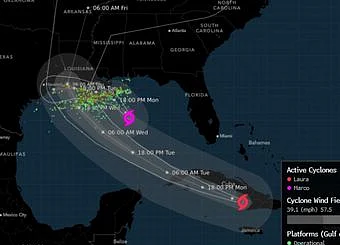 Hurricane Laura Strengthening Rapidly to Category 4 Storm