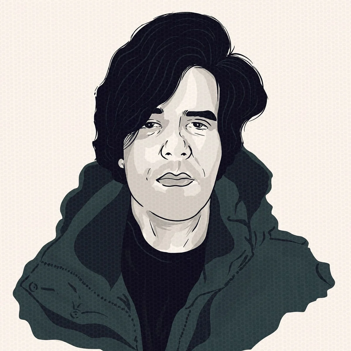 Mir Suhail made this illustration of himself. (Image: Mir Suhail)