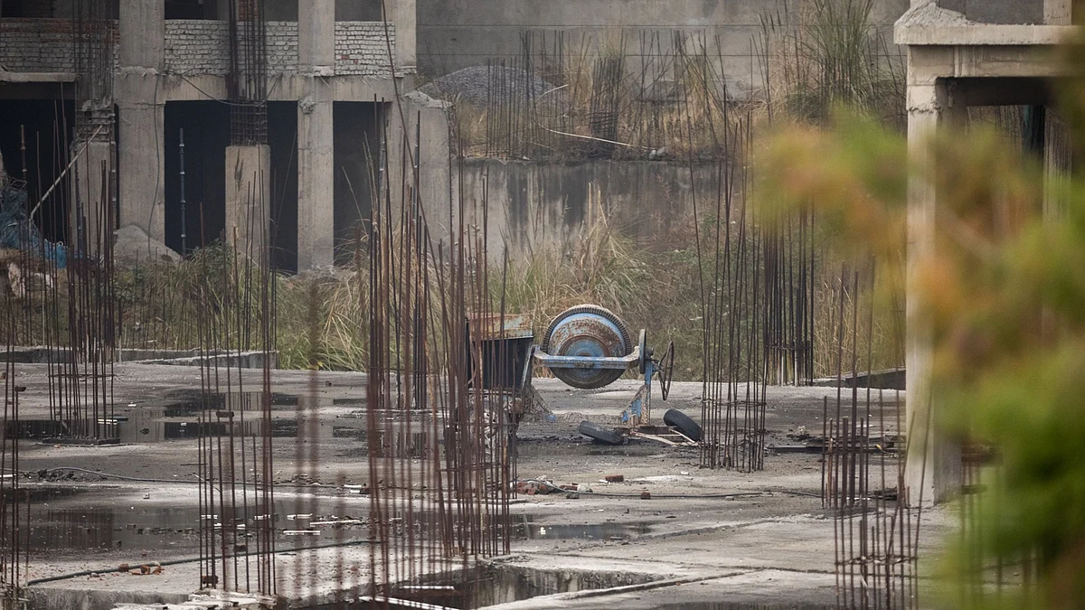 Abandoned construction site in India. Photographer: Prashanth Vishwanathan/Bloomberg