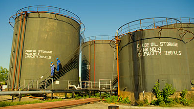 <div class="paragraphs"><p>Oil India Ltd.’s crude oil storge tanks. (Source: Company website)</p></div>