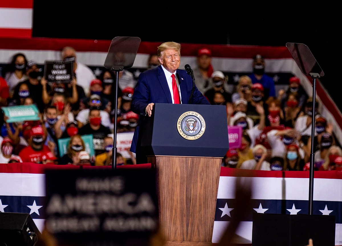 Trump Says He Wasn’t Personally At Risk in Indoor Vegas Rally