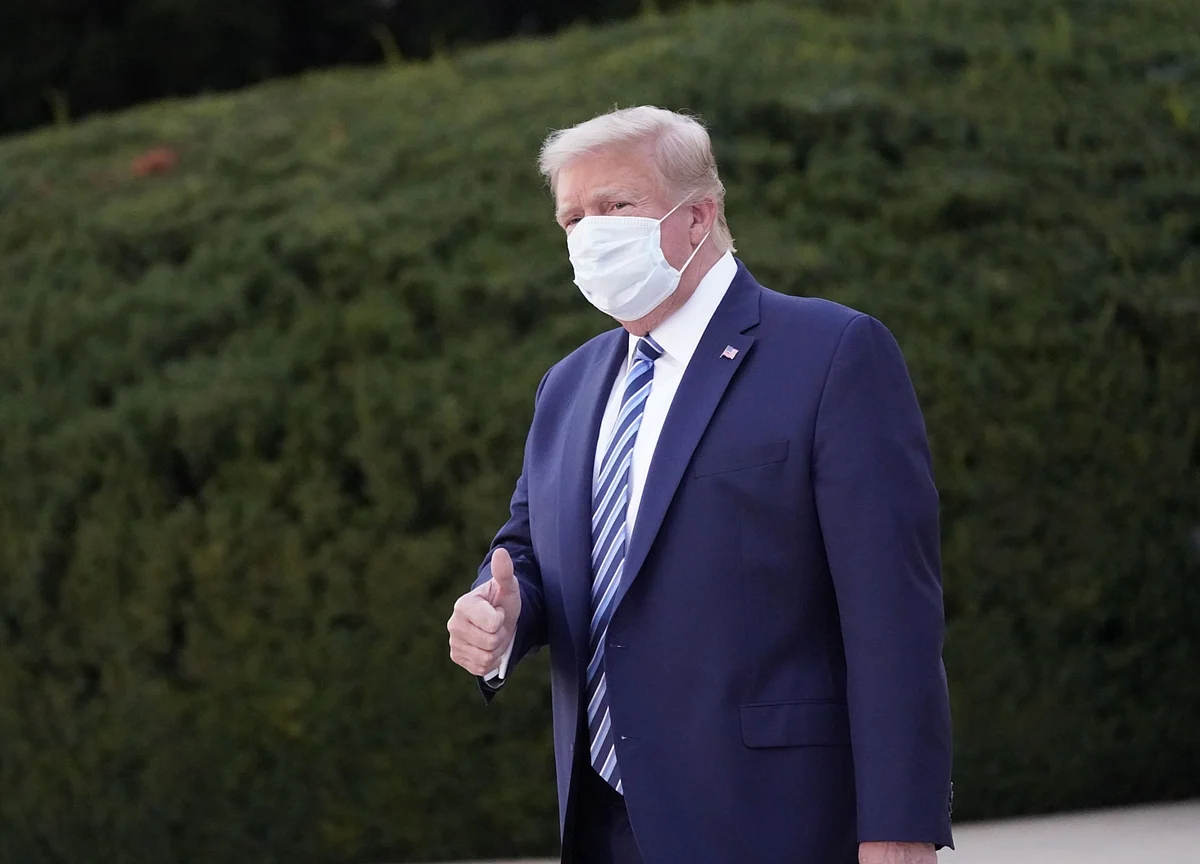 Trump Unleashes Two-Hour Twitter Barrage on First Full Day Out of Hospital