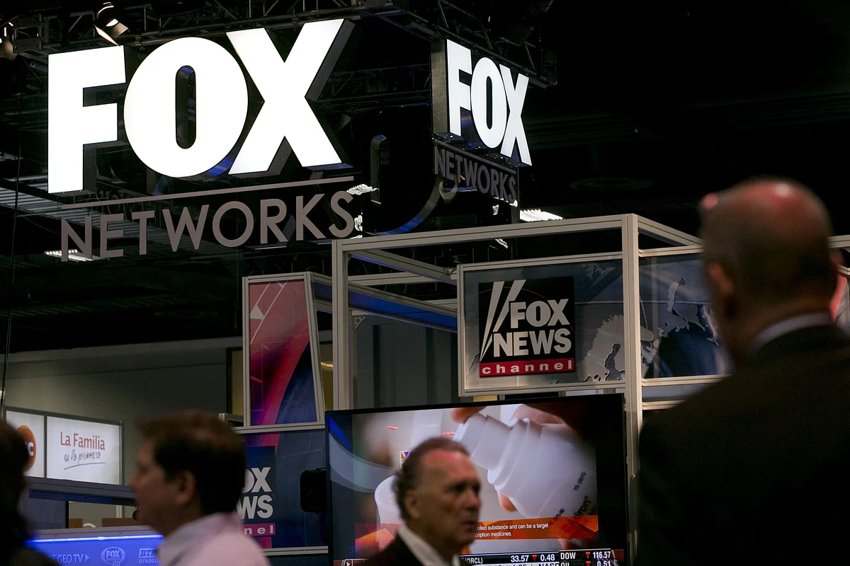 The Fox Networks booth at a trade fair in Washington, D.C. (Photographer: Andrew Harrer/Bloomberg)