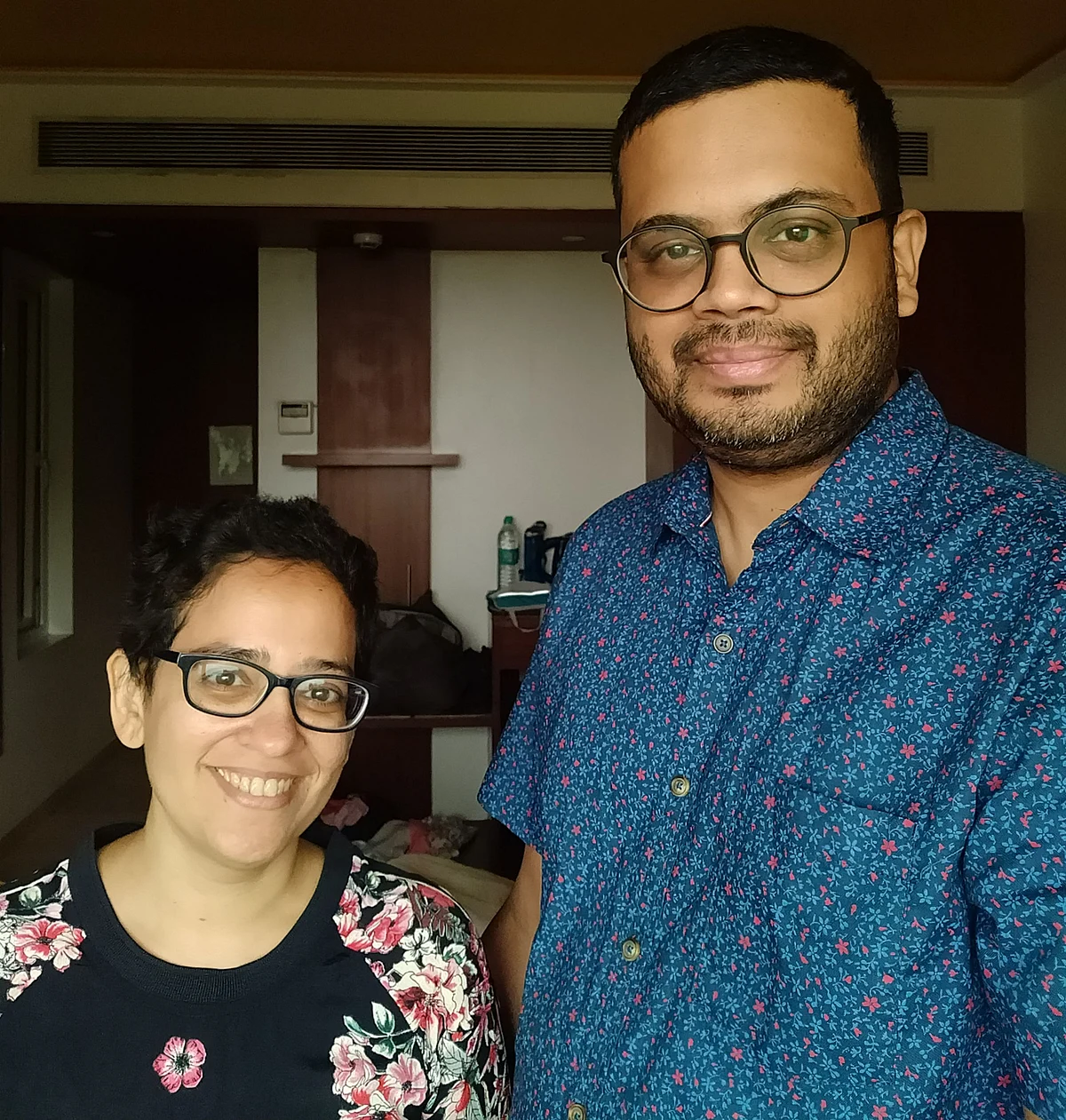 Zainab Bawa and Kiran Jonnalagadda, founders of HasGeek. (Image: Kiran Jonnalagadda)
