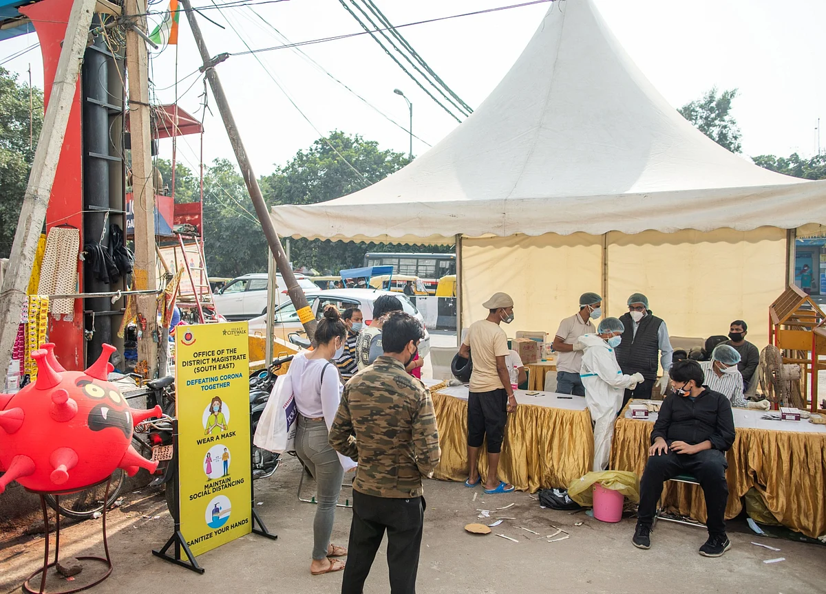 New Delhi Sees Virus Surge as India’s National Numbers Dip