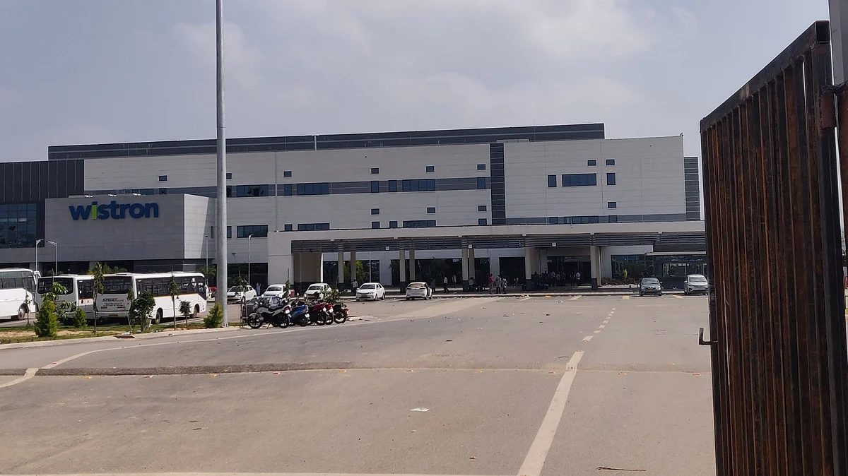 Wistron facility in Narasapura in Karnataka's Kolar district. (Source: Ashwini YS for BloombergQuint)