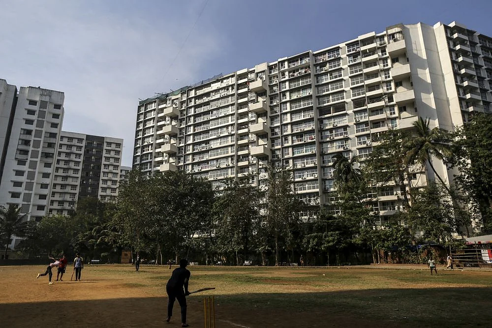 A Godrej Properties Ltd. development in the Chembur area of Mumbai. (Photographer: Dhiraj Singh/Bloomberg)