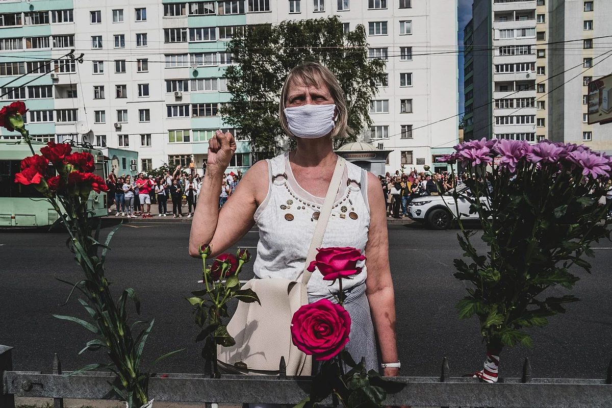 In Belarus, hundreds of thousands of people joined rallies like this one in Minsk on Aug. 15 calling for President Alexander Lukashenko’s resignation. He responded to protests with mass arrests and brutal crackdowns. Photographer: Evgeny Maloletka/Bloomberg 