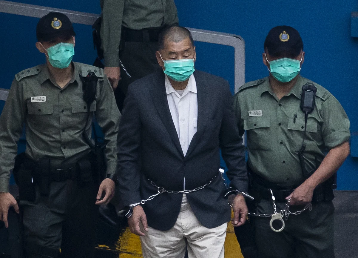 Hong Kong’s Lai Charged With Endangering National Security