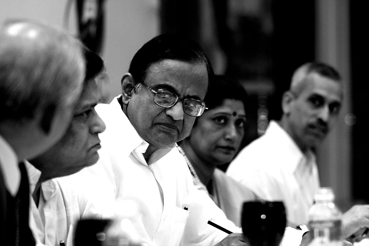 P Chidambaram at a conference in New Delhi, on June 22, 2007. (Photographer: Lakshman Anand/Bloomberg News)