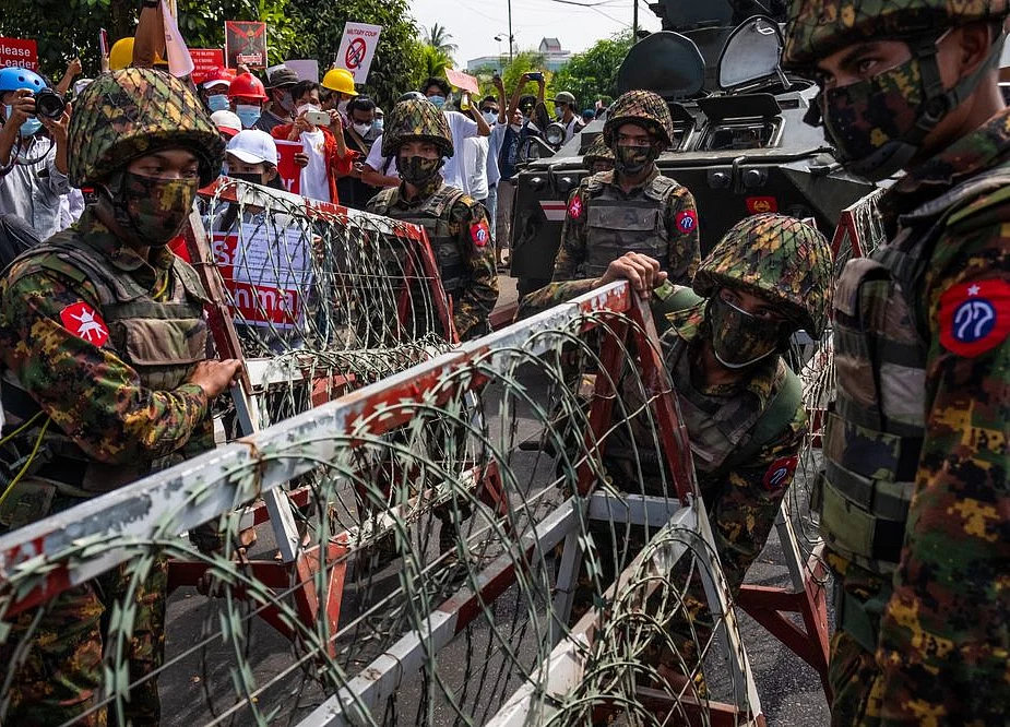 Myanmar Shuts Internet Again as Protest Crackdown Continues