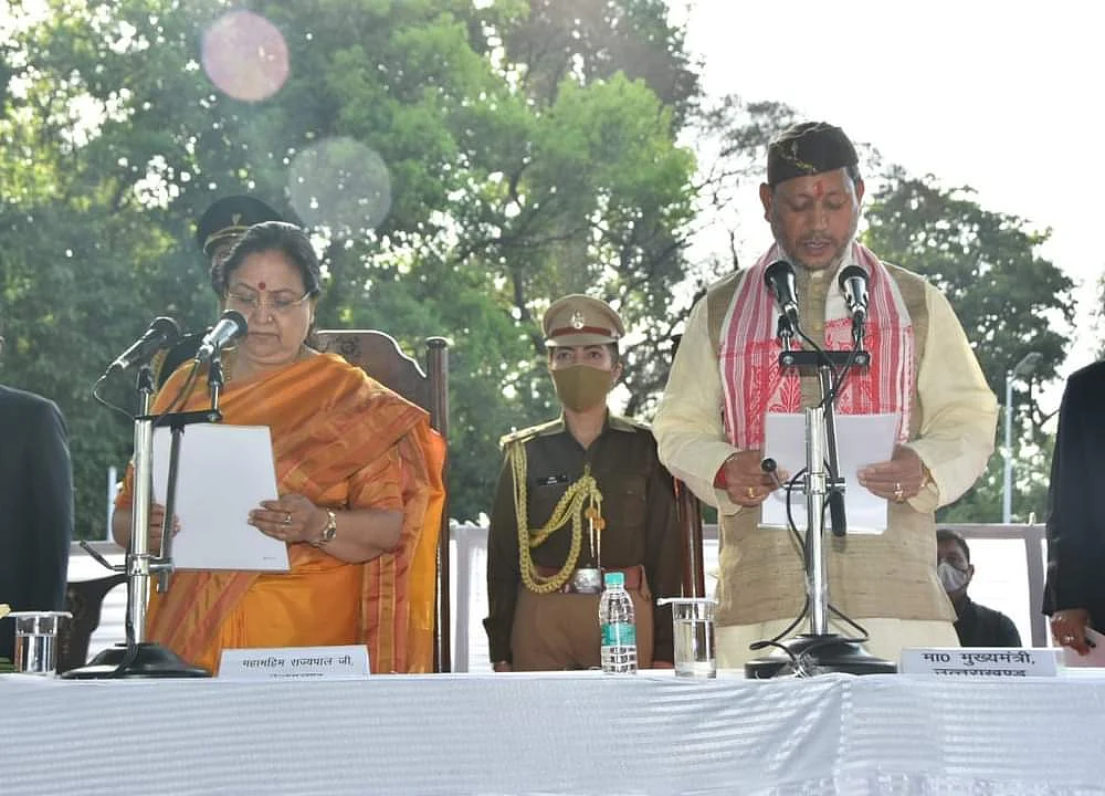 Tirath Singh Rawat Sworn-In As New Uttarakhand Chief Minister
