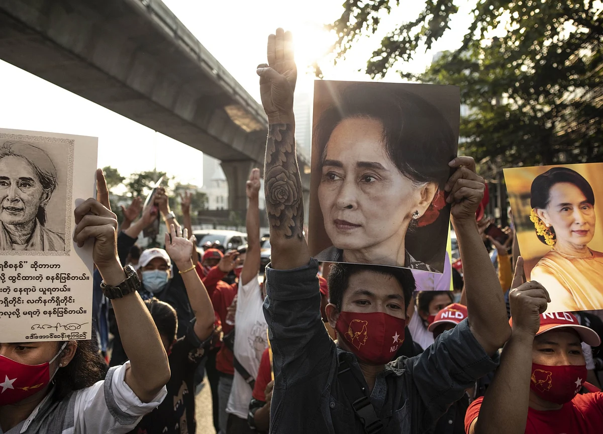 Myanmar Junta Says Live Bullets Won’t Be Used on Protesters