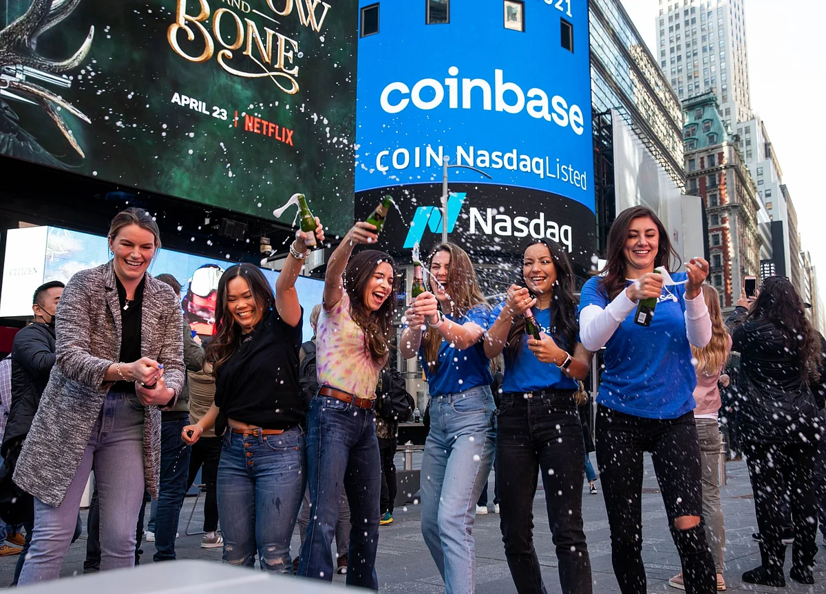 Coinbase’s Whipsaw Debut Takes It Past $100 Billion, Then Back