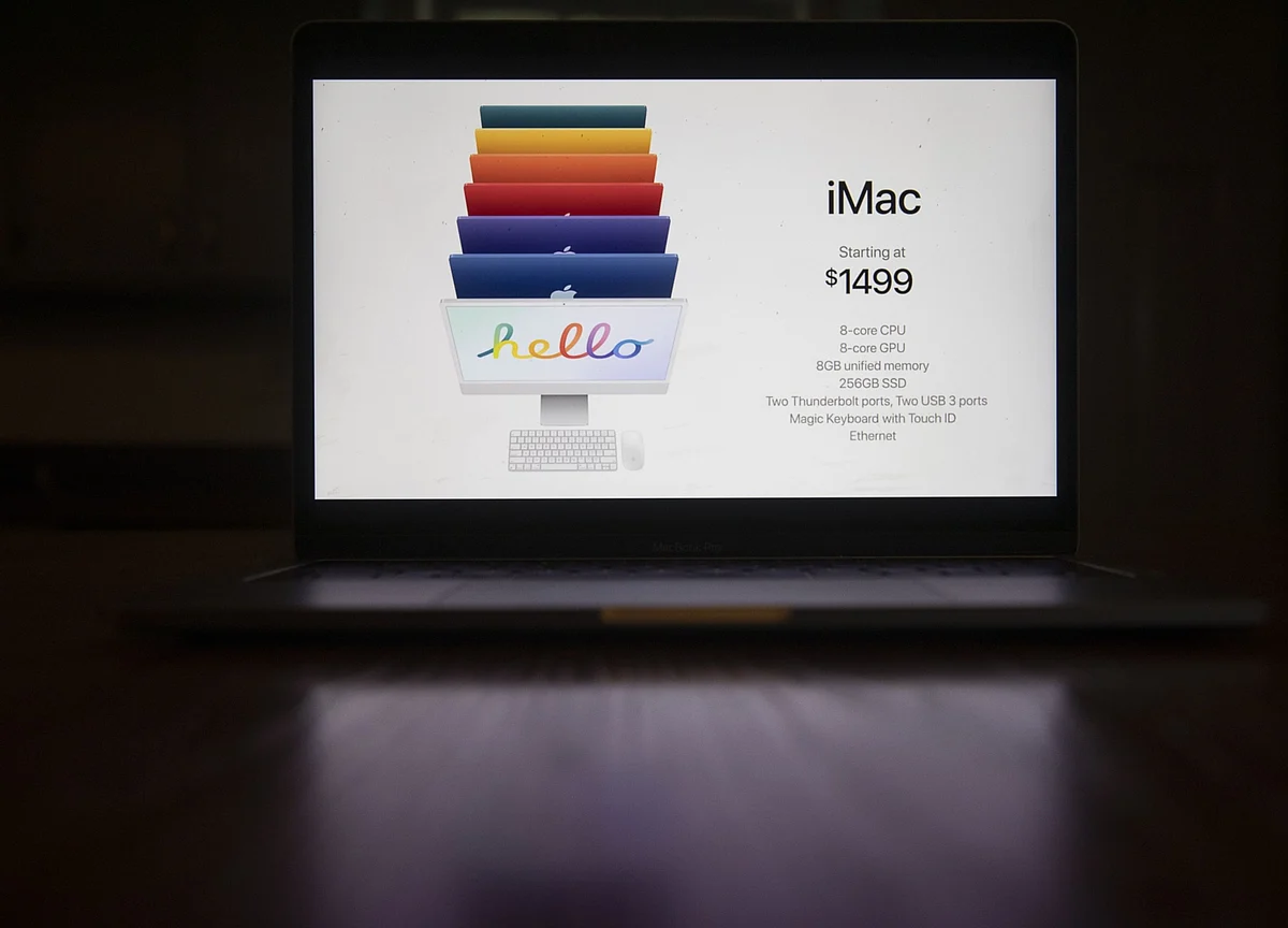 Apple Launches Redesigned iMac Desktop With Colors, Custom Chip