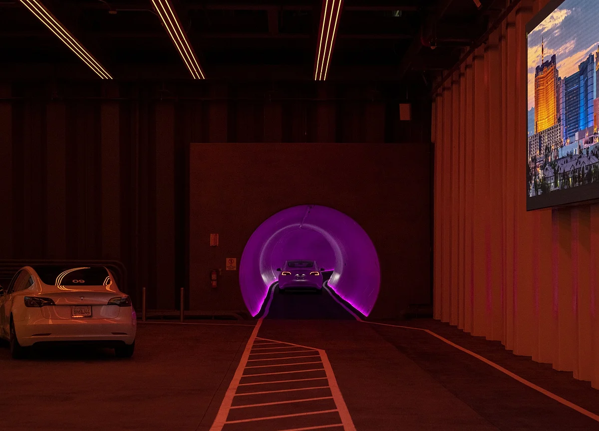 Musk’s Las Vegas Tunnel Is Like a Tesla Amusement Park Ride