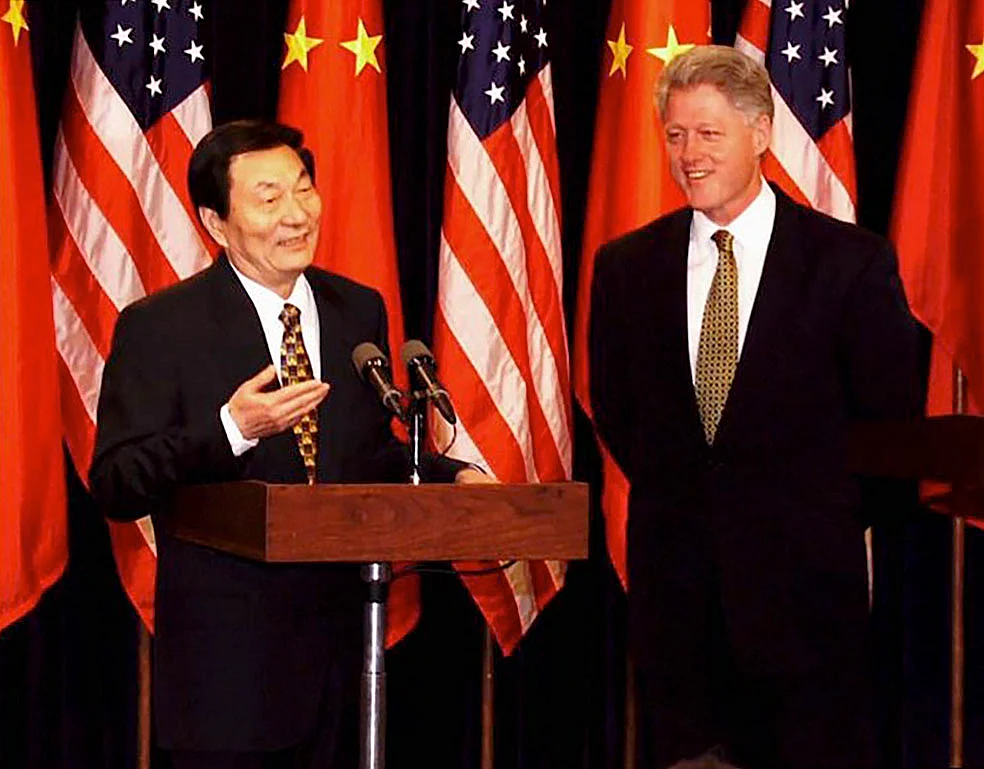 <div class="paragraphs"><p>Zhu Rongji and Bill Clinton in 1999. (Photograph: NSA Archives, George Washington University)</p></div>