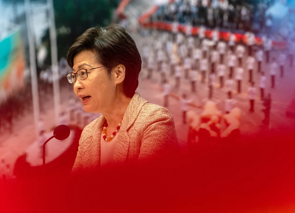 Hong Kong’s Carrie Lam Defends Apple Daily Arrests
