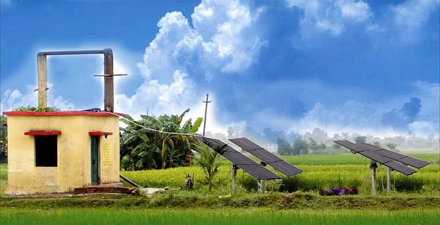 <div class="paragraphs"><p>Solar panels at the Dhundi cooperative in Gujarat which not only meet the irrigation needs of farmers but also help earn from the sale of surplus. (Photo: Pravin Parmar)</p></div>